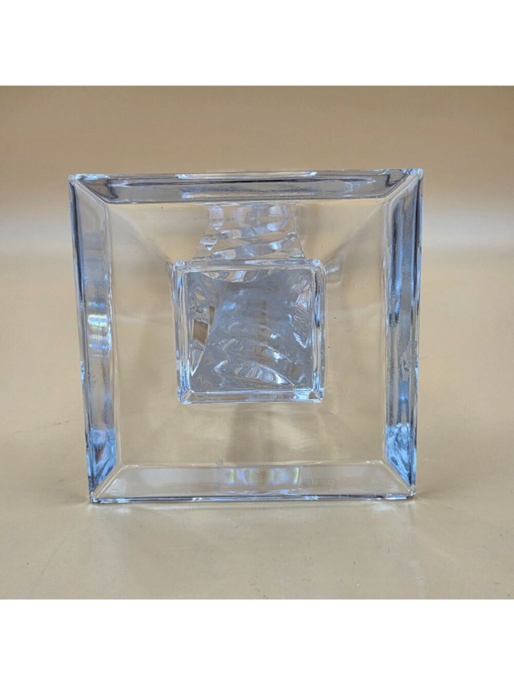 Mikasa MIC92 Cut Leaves Tall Crystal Single Candlestick Candle Holder - Picture 6 of 6